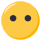 Face Without Mouth emoji on Emojione